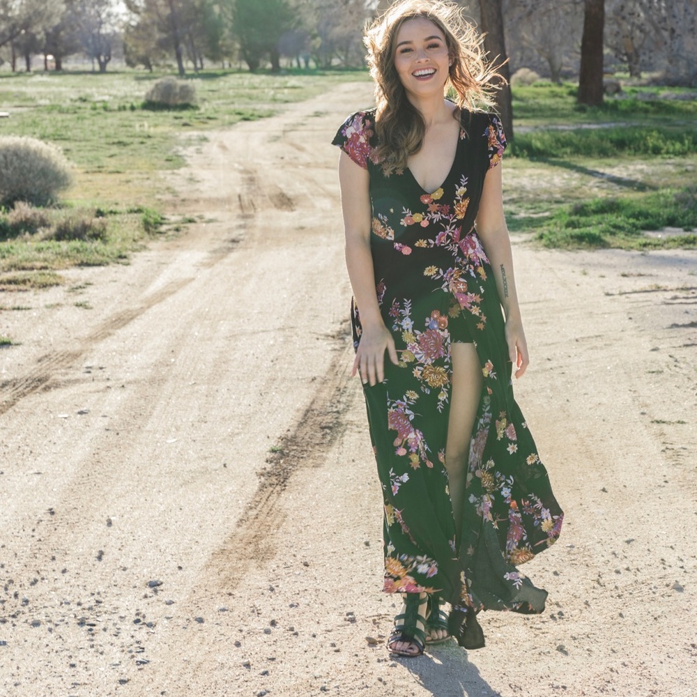 Flowy dress.